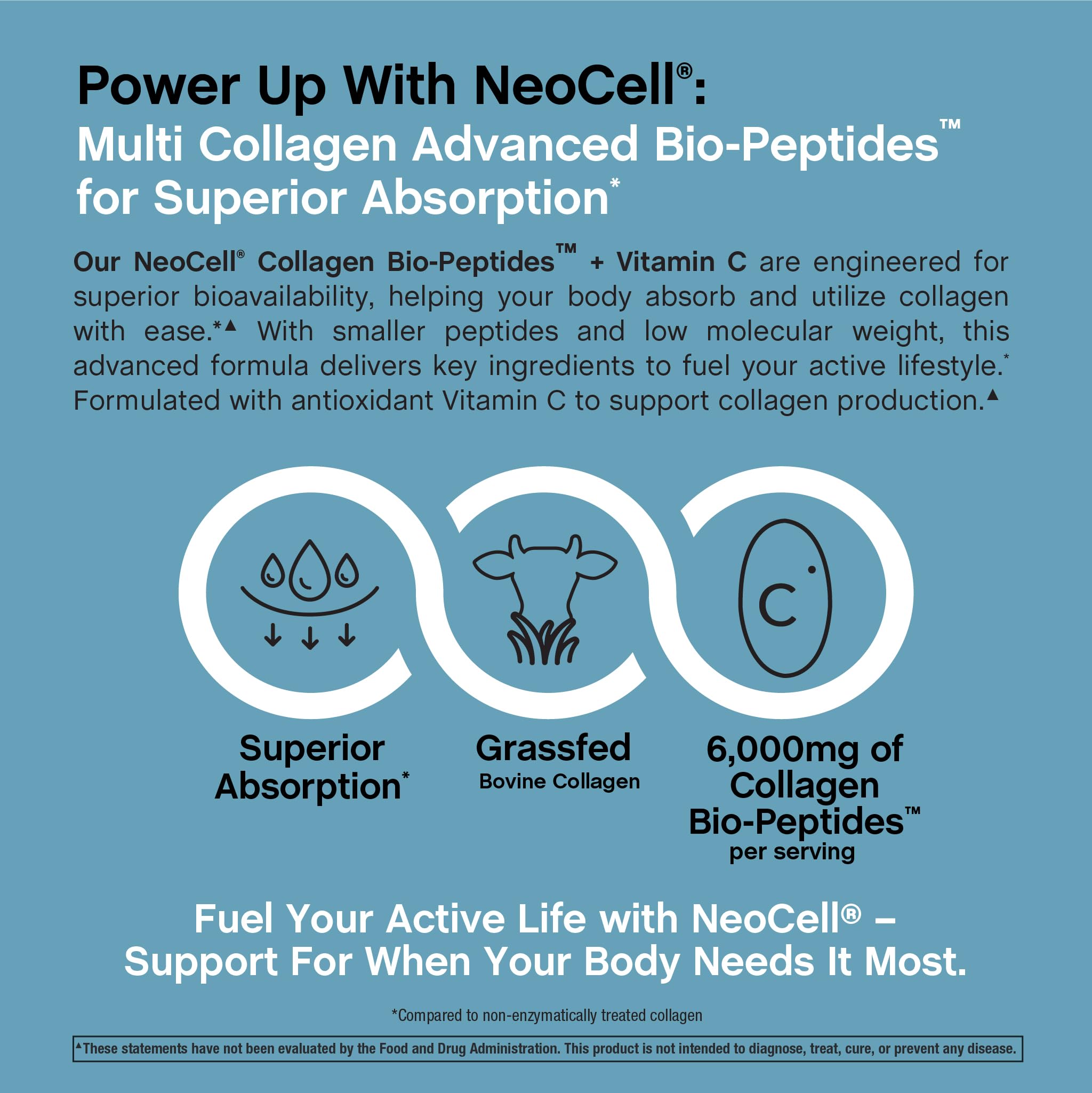 NeoCell Collagen Peptides Pills | 400 Caplets | Grass Fed | with Vitamin C | Superior Absorption Formula | for Women and Men NeoCell buy australia supplements