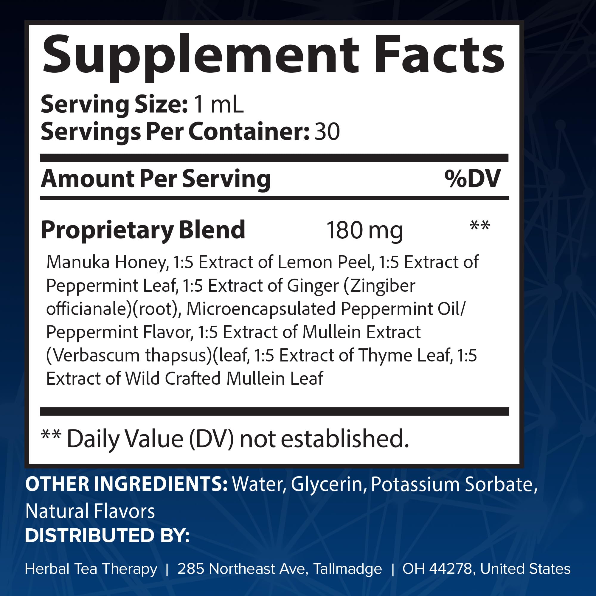 Herbal Tea Therapy Lung Renew Mullein Drops for Lungs (1 fl. oz.): Peppermint, Thyme, & Mullein Leaf Extract for Lungs Detox & Daily Respiratory Comfort - GMO-Free & Made in USA Herbal Tea Therapy buy australia supplements