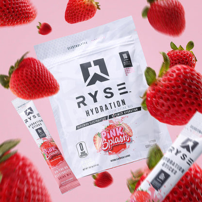 RYSE Hydration Electrolyte Powder Drink Mix Packets - Kool-Aid Grape - Sugar-Free Full Spectrum Electrolytes with Essential Vitamins, Taurine and Choline for Rehydration - 16 Serving Sticks