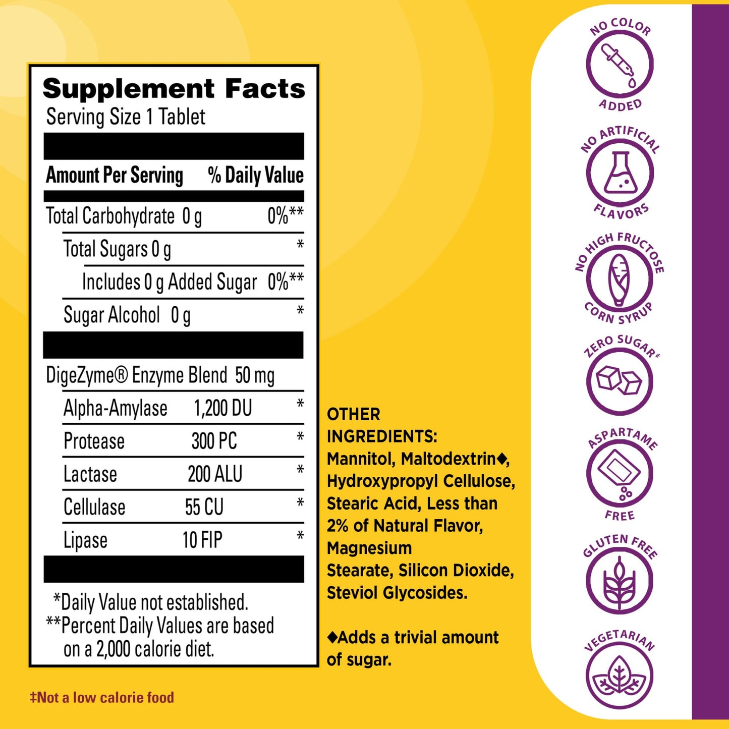 Nature Made Digestive Enzymes 5-in-1 Blend, Digestive Health Support, 90 Chewable Tablets, 30 Day Supply Nature Made