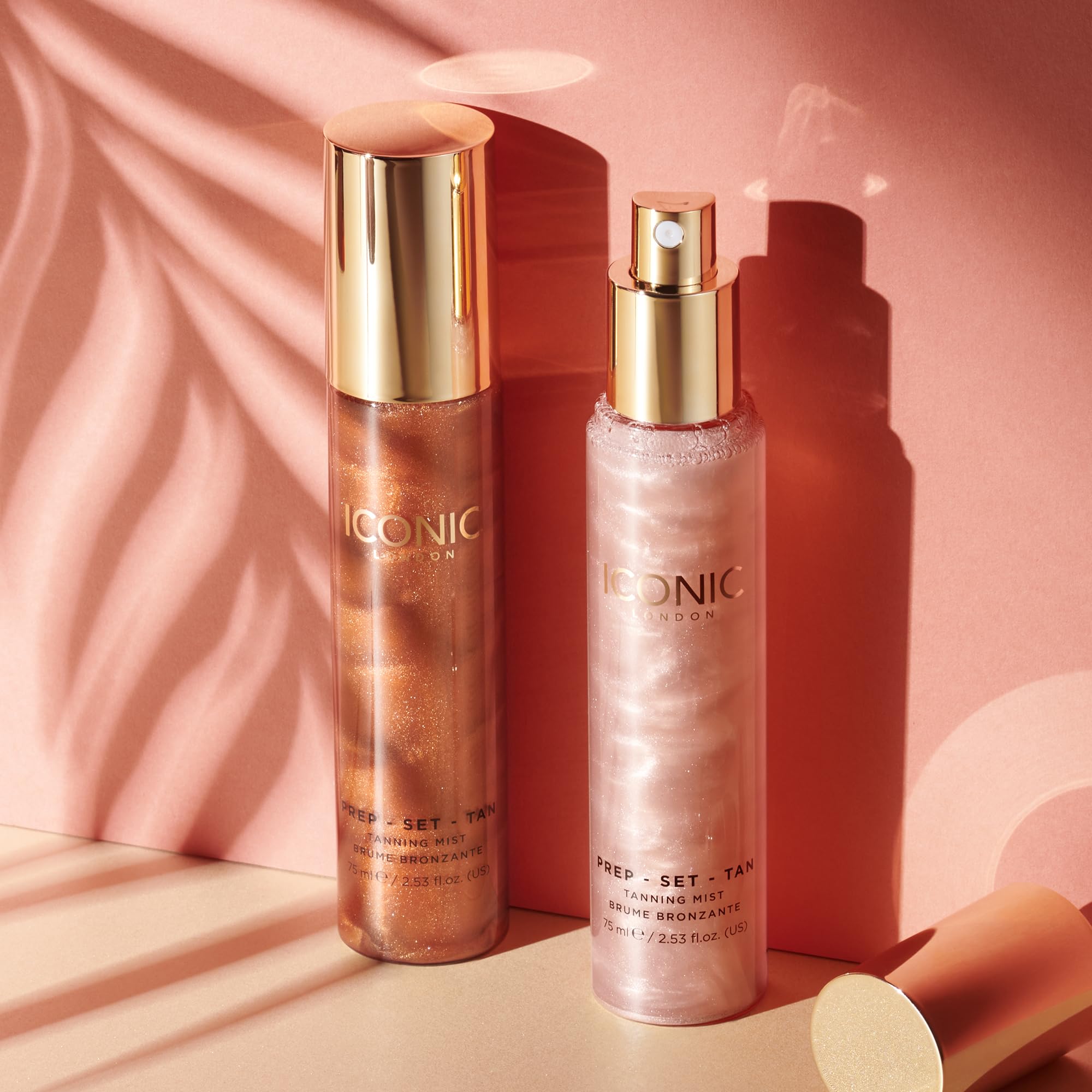 ICONIC LONDON Prep-Set-Tan Glow | Shimmering Self Tanning Facial Mist with Hyaluronic Acid, Cruelty-Free, Vegan Makeup, 2.53 Fl oz ICONIC LONDON buy supplements Au