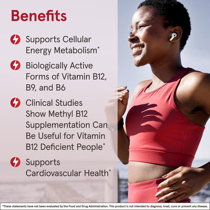 Jarrow Formulas Methyl B-12 & Methyl Folate, Bioactive Vitamin B9 & Vitamin B12 Supplement, Supports Cellular Energy Production, Healthy Brain Function & Metabolism Jarrow Formulas