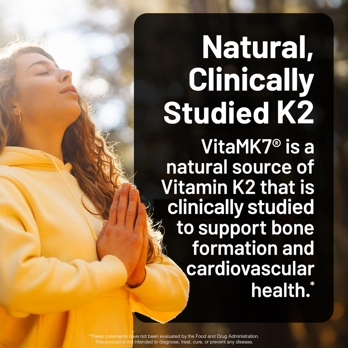 NatureWise Vegan Vitamin D3 + K2 - Natural D3 5000IU + Natural Vitamin K2 100mcg - Bone Support - High Absorption NatureWise