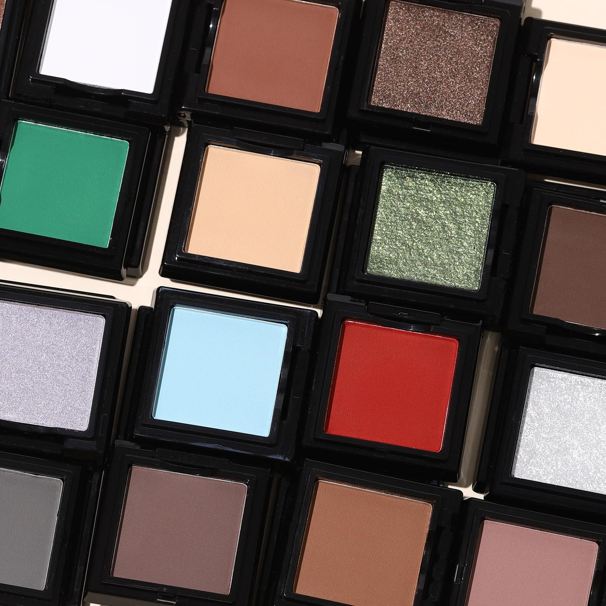 UCANBE White Single Eyeshadow Palette, Highly Pigmented Matte Eye Shadow Powder, Professional Long-Lasting Waterproof Makeup Palette UCANBE