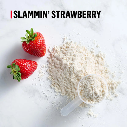 Muscle Milk Pro Series Protein Powder Supplement, Slammin' Strawberry, 2 Pound, 11 Servings, 50g Protein, 3g Sugar, 20 Vitamins & Minerals, NSF Certified for Sport, Packaging May Vary Muscle Milk