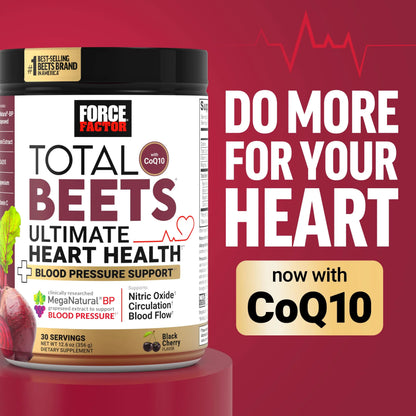 Force Factor Total Beets Superfood Beet Root Powder 2-Pack, Nitrates to Support Circulation, Blood Flow, Nitric Oxide, Energy, Endurance, Stamina Force Factor