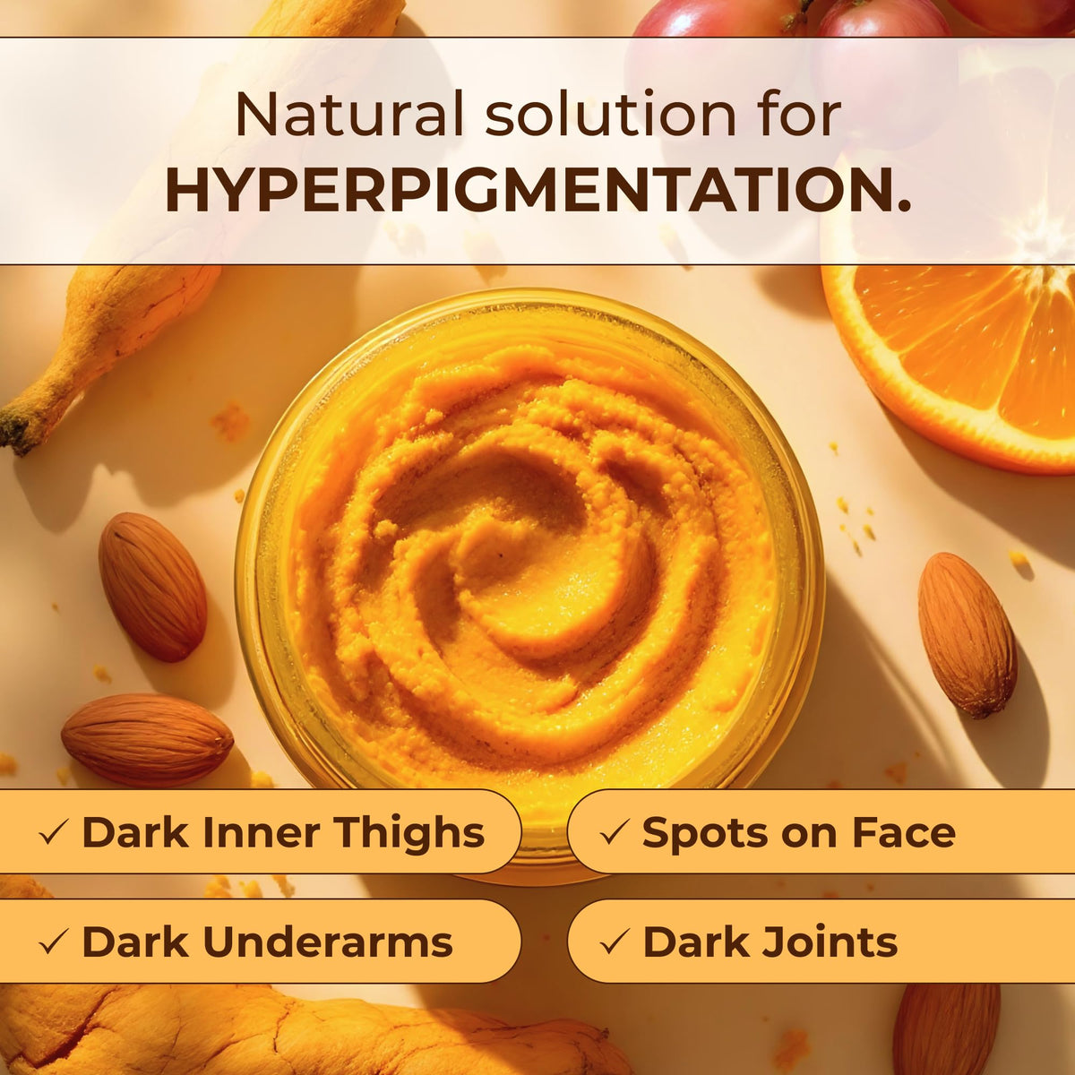 Glo Melanin Turmeric Brightening Scrub for Dark Spots [4 oz] Glo Melanin