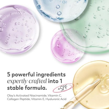Olay Super Cream with Sunscreen SPF 30, Lightweight Face Moisturizer with Sun Protection, 5-in-1 Skin Care Benefits - Hydrating, Brightening, Firming - Niacinamide, Vitamin C, Collagen Peptide, 1.7 oz Olay