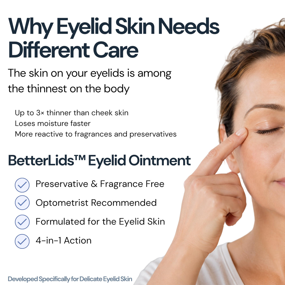 BlinkBetter BetterLids Eyelid Ointment for Dry, Itchy & Sensitive Eyelids – Deep-Moisturising Oat Complex with Shea Butter & Panthenol to Hydrate, Nourish & Soothe Delicate Eyelid Skin – 0.34 oz BlinkBetter