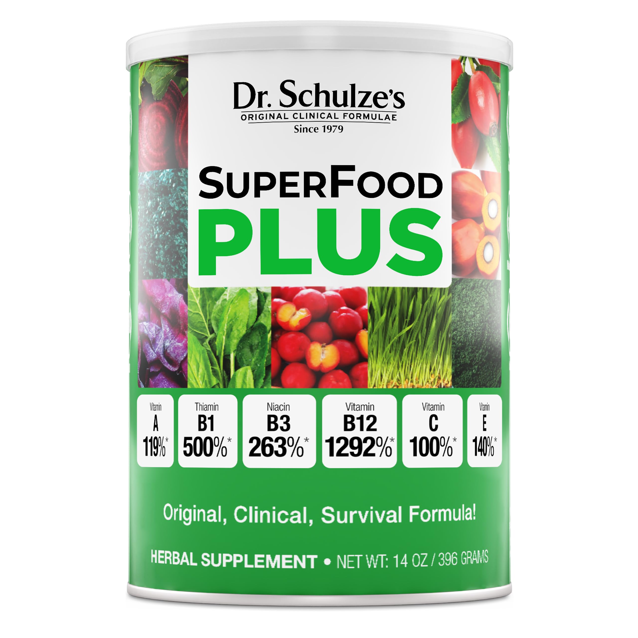 Dr. Schulze's SuperFood Plus - Everyday Superfood Supplement to Support Overall Wellness - Clean, Quality Nutrition - Supports Metabolism & Daily Energy - Gluten-Free & Dairy-Free - 14 oz Dr. Schulze's buy australia supplements
