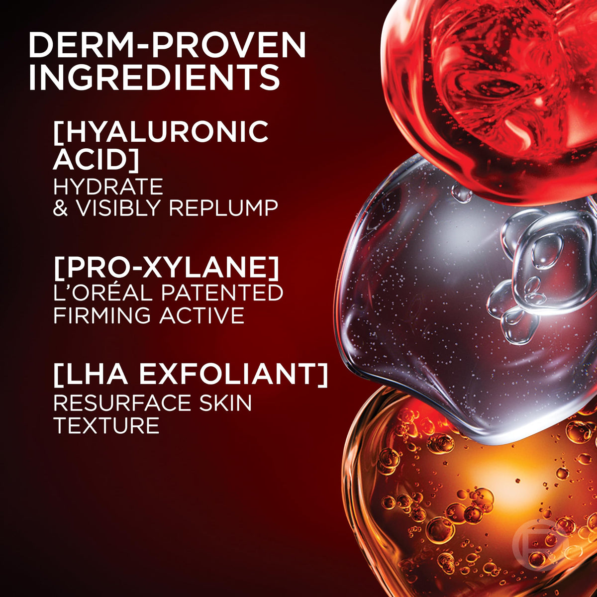 L'Oreal Paris Revitalift Triple Power Anti-Aging Concentrated Face Serum, Hyaluronic Acid and Pro-Xylane, Reduces Wrinkles 1 oz L'Oreal Paris