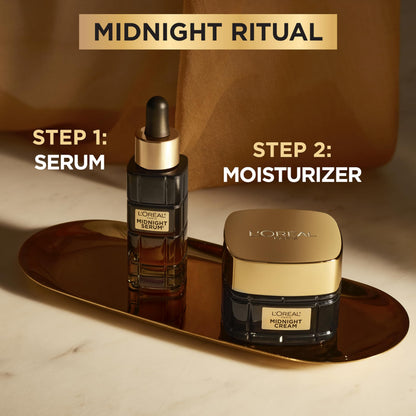 L'Oreal Paris Age Perfect Anti-Aging Midnight Cream 1.7 Oz + Serum Sample L'Oreal Paris