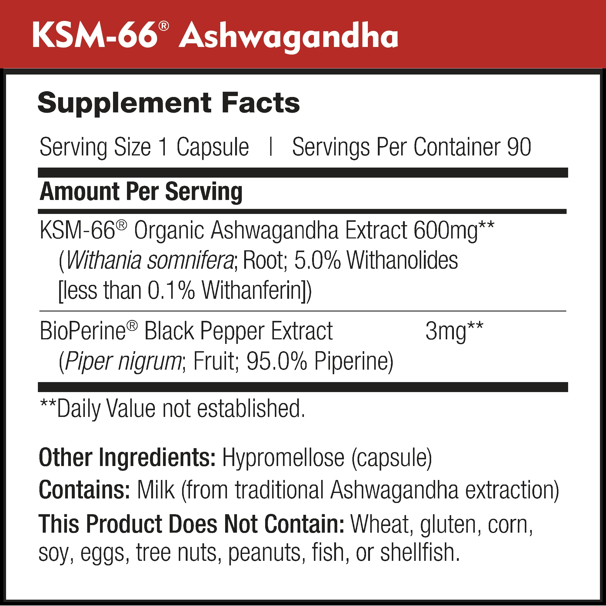 DailyNutra KSM-66 Ashwagandha 600mg Organic Root Extract - High Potency Supplement with 5% Withanolides | Relieves Tiredness, Supports Relaxation, Focus, Energy, & Muscle Growth (90 Capsules) DailyNutra buy australia supplements