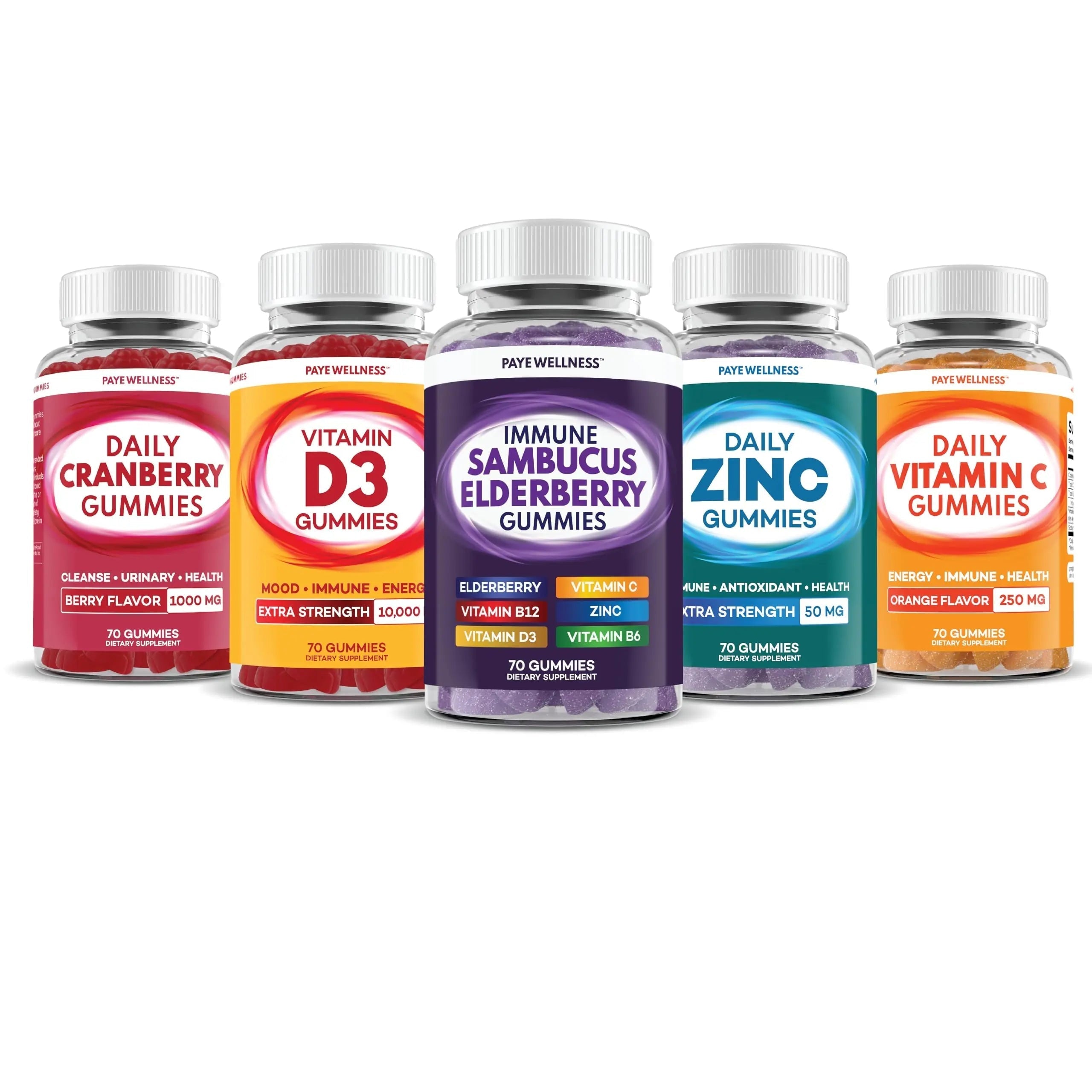 Elderberry Gummies Immune Support, Daily Support for Kids and Adults*, with Sambucus Elderberry, Zinc, Vitamin C, D3, B6, B12, Plus PAYÉ buy australia supplements