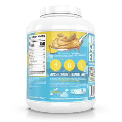 RYSE Loaded Protein Powder - Jet-Puffed Marshmallow - 25g Whey Protein Isolate & Concentrate with Prebiotic Fiber & MCTs - Low Carb, Low Sugar, Digestive-Friendly - 27 Servings / 2 lb Tub