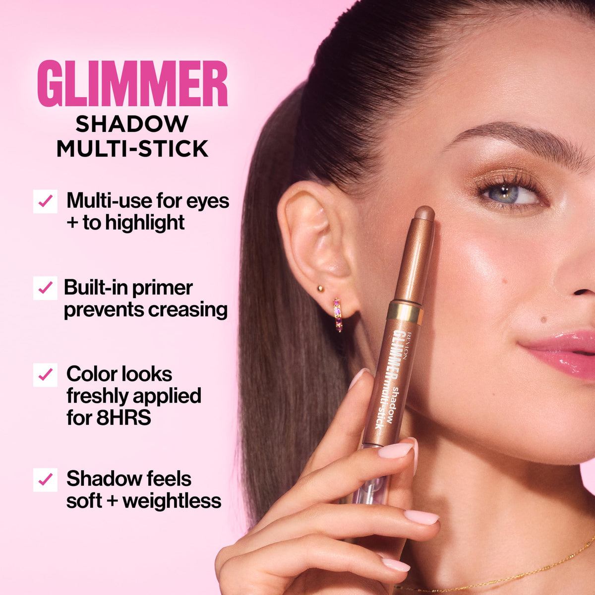 REVLON Glimmer Shadow Multi-Stick, Eyeshadow, 105 Get Your Bag REVLON