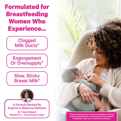 Pink Stork Sunflower Lecithin Supplement - 1200 mg for Clogged Milk Ducts - Breastfeeding Essentials for Postpartum Moms - Pink Stork