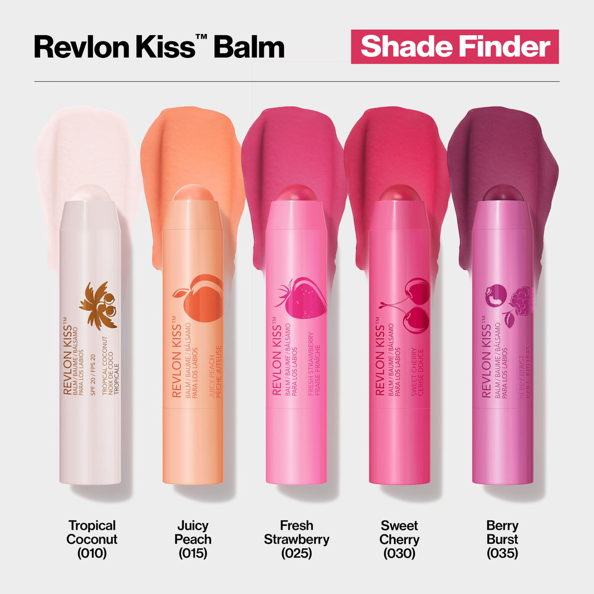 Revlon Kiss Balm with Sunscreen SPF 20, 035 Berry Burst, 0.09 oz REVLON