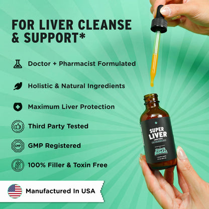SuperBonsai Super Liver Support with Milk Thistle - All Natural Liver Cleanse Detox & Repair Aid - Doctor-Formulated Liver Supplement SuperBonsai