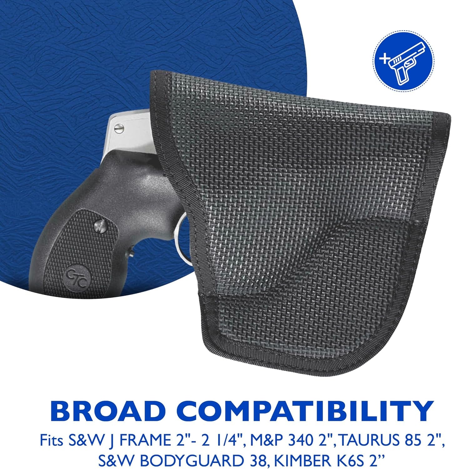 DeSantis Nemesis - Gun Pocket Holsters for Concealed Carry, Concealed Pocket Holster for Pistols, Revolvers, Soft, Designed for Comfort & Discreet Carry, Ambidextrous Gsupps Australia