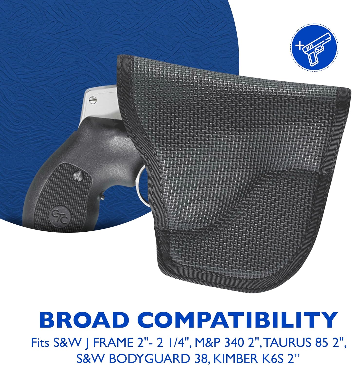 DeSantis Nemesis - Gun Pocket Holsters for Concealed Carry, Concealed Pocket Holster for Pistols, Revolvers, Soft, Designed for Comfort & Discreet Carry, Ambidextrous Gsupps Australia
