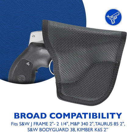 DeSantis Nemesis - Gun Pocket Holsters for Concealed Carry, Concealed Pocket Holster for Pistols, Revolvers, Soft, Designed for Comfort & Discreet Carry, Ambidextrous Gsupps Australia