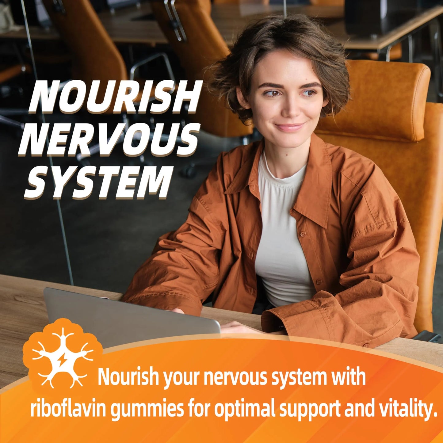 Joywiit Vitamin B2 Gummies | Riboflavin 400mg | B2 Vitamin 400mg Chewable for Adults and Kids, Migraine Relief & Energy and Nervous System Support Joywiit