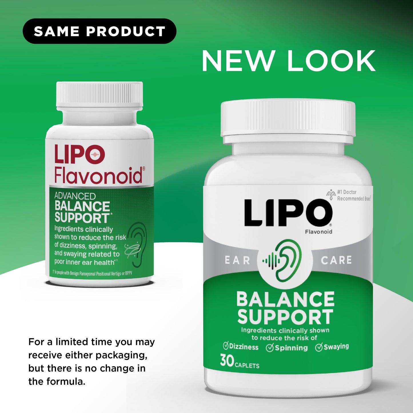Lipo-Flavonoid for Vertigo & Dizziness Relief, Clinically Tested Formula with Ginkgo Biloba, Vitamin D, & Vitamin B Complex Lipo-Flavonoid