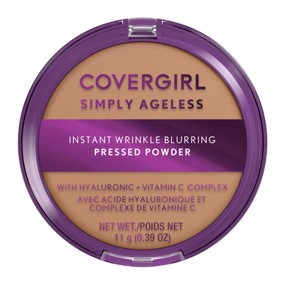 Covergirl Simply Ageless Instant Wrinkle Blurring Pressed Powder, Natural Beige, 0.39 Oz. COVERGIRL