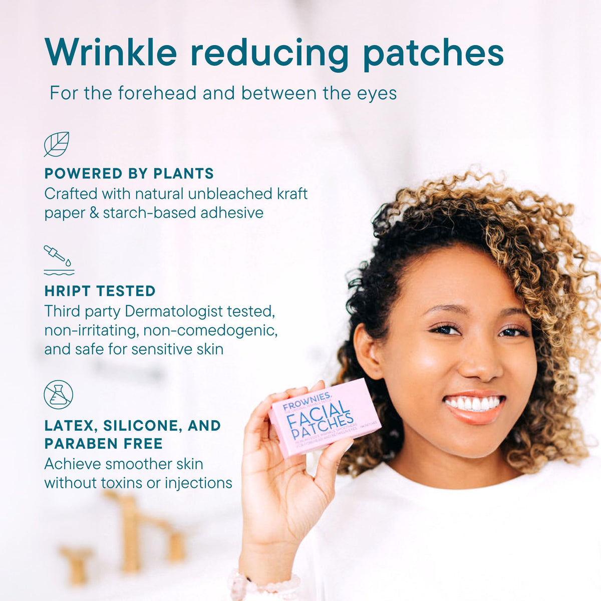 Frownies Forehead & Between the Eyes Wrinkle Patches, 144 Count Frownies