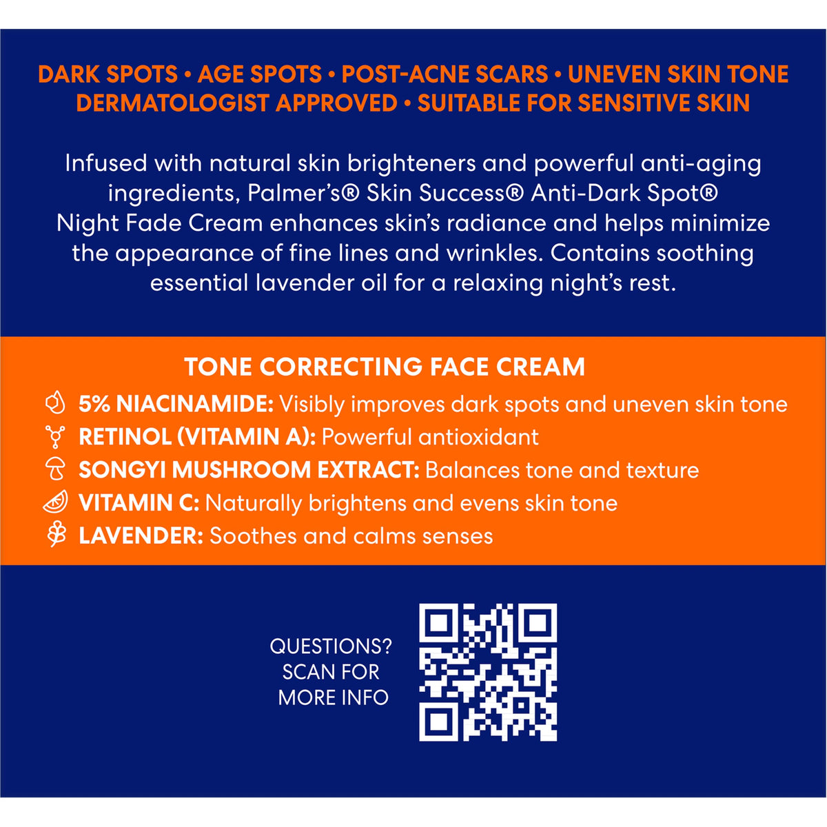 Palmer's Skin Success Anti-Dark Spot Nighttime Fade Cream (2.7 Oz) Palmer's