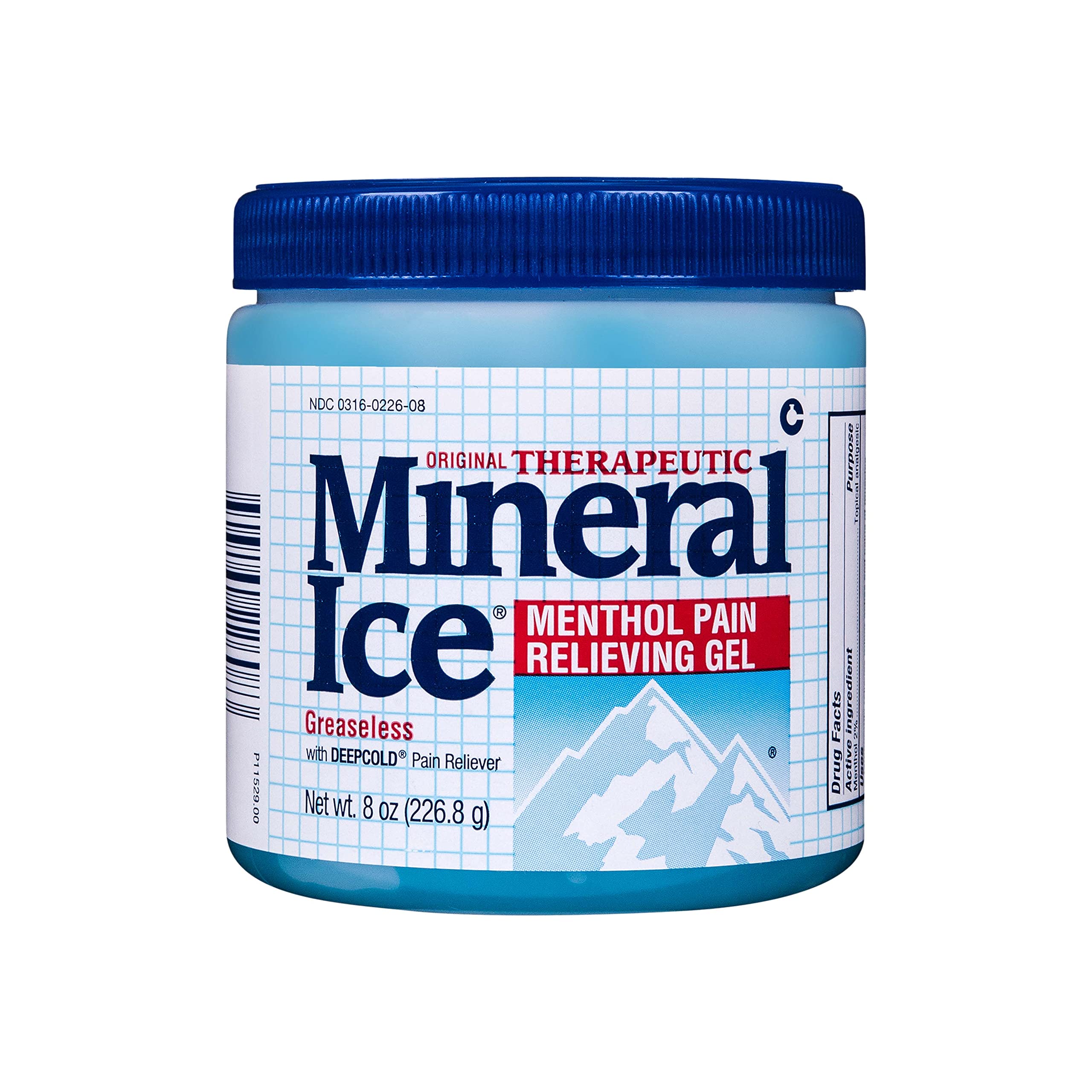 Mineral Ice Original Therapeutic Menthol Pain Relief Gel. Greaseless with "Deepcold" Pain Reliever. Provides Cooling & Penetrating Relief for Arthritis, Simple Backache, Strains & Sprains (8 Ounce) Mineral Ice buy australia supplements