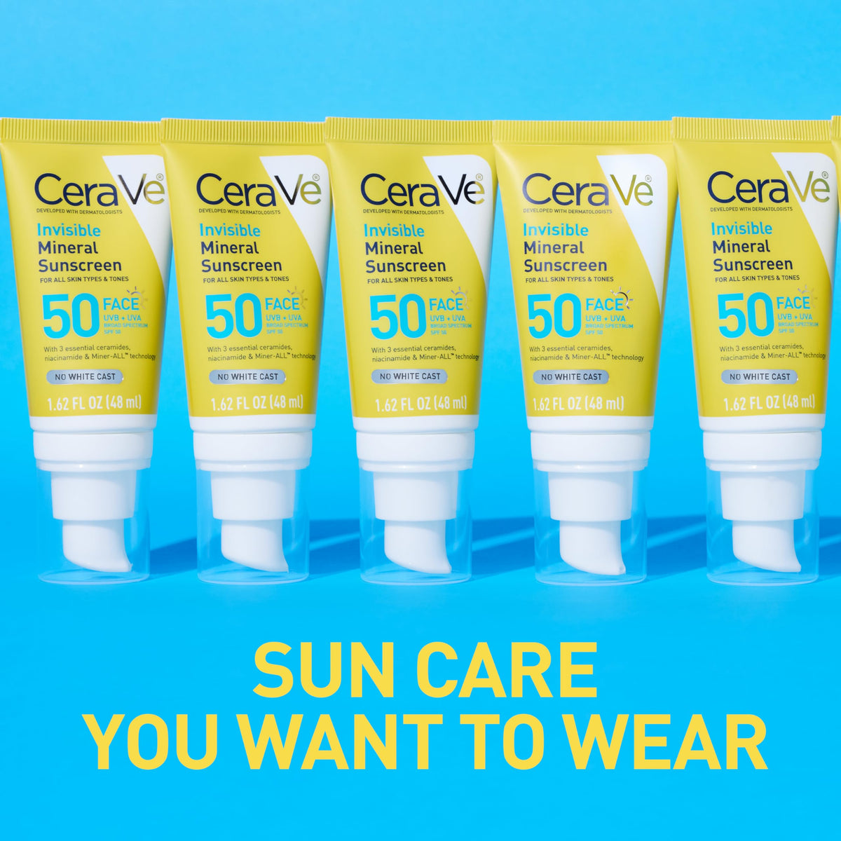CeraVe Invisible Mineral Sunscreen SPF 50 Face Sunscreen, 1.7oz CeraVe