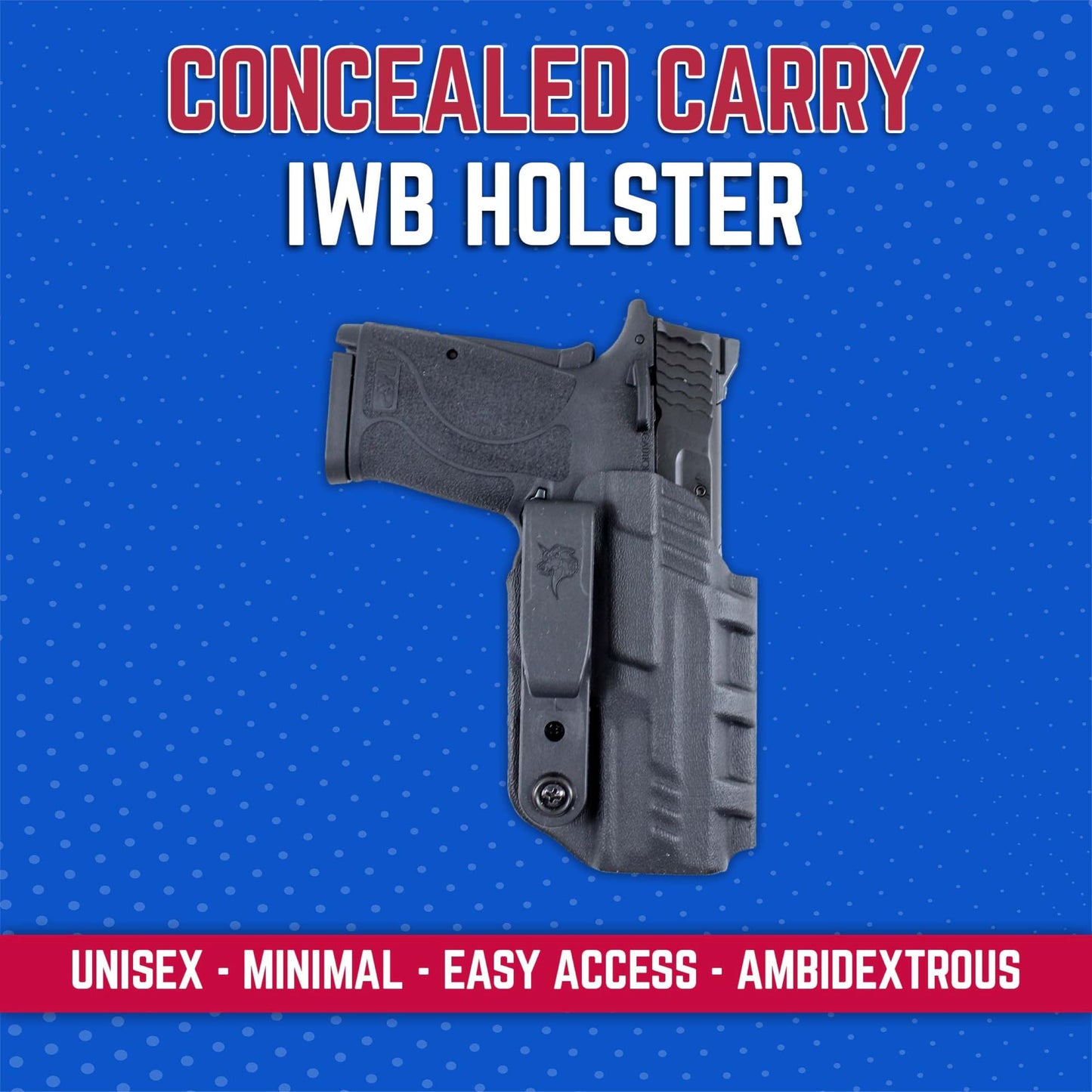 DeSantis Slim-Tuk - IWB Holster for Men and Women, Pistol Holster for Concealed Carry, Suitable for Appendix Wear, Ambidextrous, Made with Kydex, Adjustable Tension, Tuckable 360 C-Clip Gsupps Australia