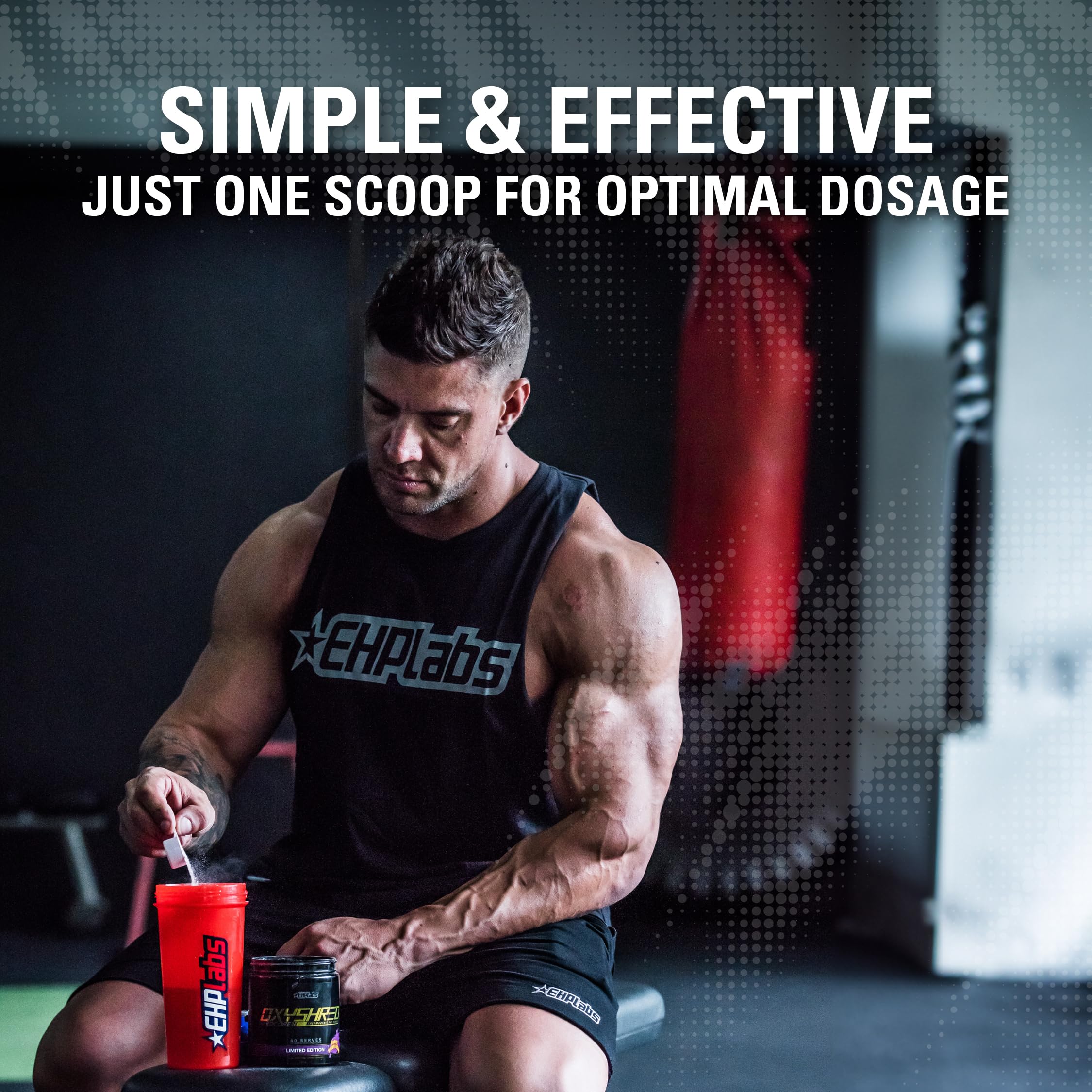 EHP Labs OxyShred Hardcore Super Dosed Pre Workout Powder - Preworkout Powder with L Glutamine & Acetyl L Carnitine, Energy Boost Drink - 275mg of Caffeine EHP Labs buy australia supplements