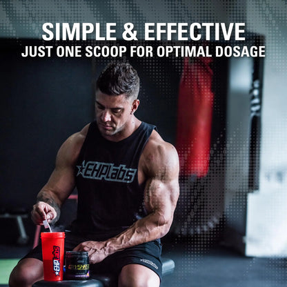 EHP Labs OxyShred Hardcore Super Dosed Pre Workout Powder - Preworkout Powder with L Glutamine & Acetyl L Carnitine, Energy Boost Drink - 275mg of Caffeine EHP Labs