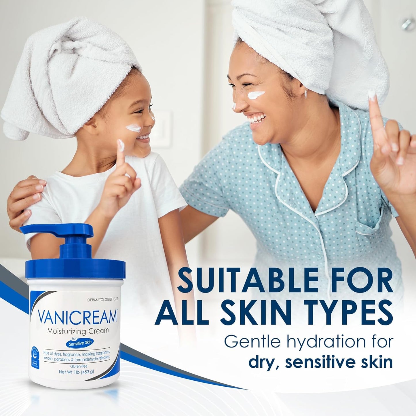 Vanicream Moisturizing Cream with Pump Dispenser, 16 Oz, Formulated without Common Irritants for Sensitive Skin, Body & Face Moisturizer, Restores Moisture & Soothes Irritated, Itchy Areas Gsupps Australia