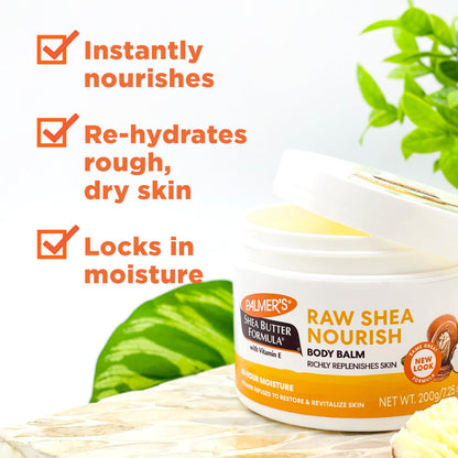 Palmer's Raw African Shea Body Butter, Dry Skin Moisturizer (7.25 Oz) Palmer's