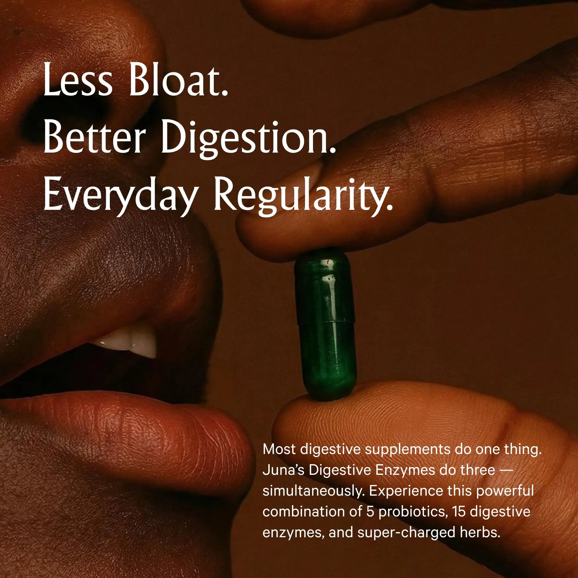 Juna Digestive Enzymes + Probiotic — 3-in-1 Daily Gut Support for Bloat Relief, Smooth Digestion & Microbiome Balance | 15 Enzymes, 5 Probiotics, 8 Botanicals | Vegan, 3rd-Party Tested | 60 Capsules Juna buy australia supplements