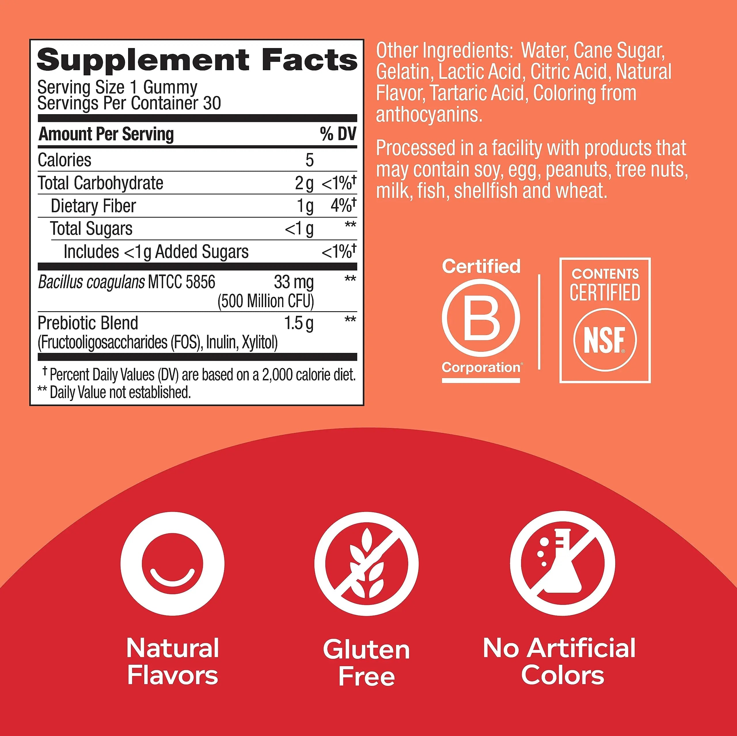 OLLY Multi + Probiotic Adult Multivitamin Gummy, 1 Billion CFUs, Digestive and Immune Support & Probiotic + Prebiotic Gummy OLLY buy australia supplements
