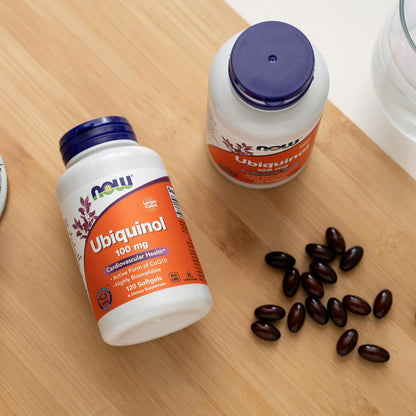 NOW Supplements, Ubiquinol 100 mg, High Bioavailability (the Active Form of CoQ10), 120 Softgels Gsupps Australia