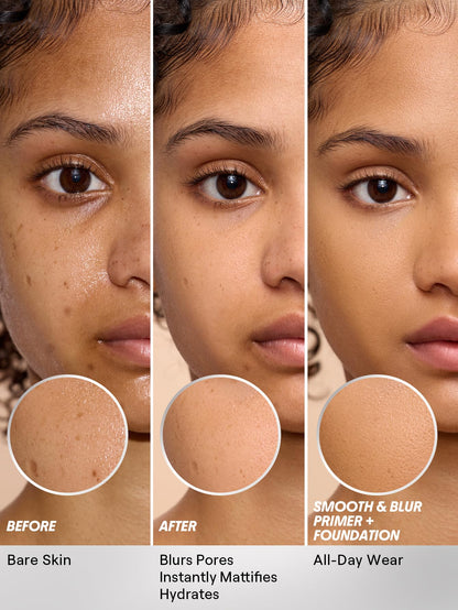 SHEGLAM Camera On Smooth & Blur Primer Mattifying Makeup Base Primer for Smoothing Skin SHEGLAM
