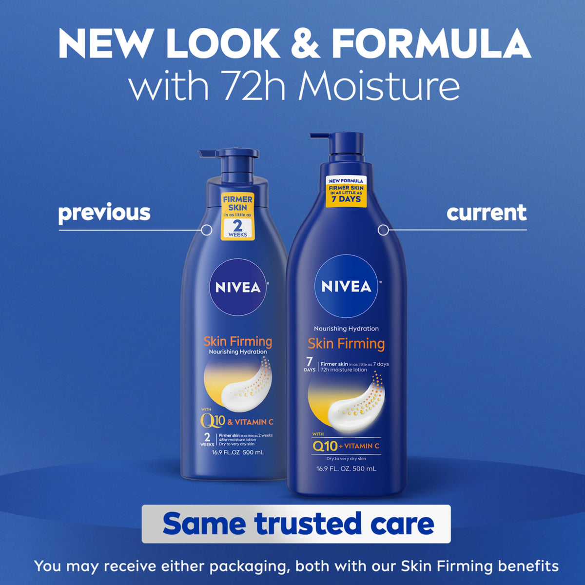 NIVEA Nourishing Hydration Skin Firming Body Lotion, 16.9 FL OZ NIVEA