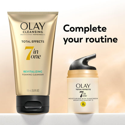 OLAY Total Effects 7-in-1 Anti-Aging Face Moisturizer with SPF 15, Fragrance-Free 1.7 oz Olay