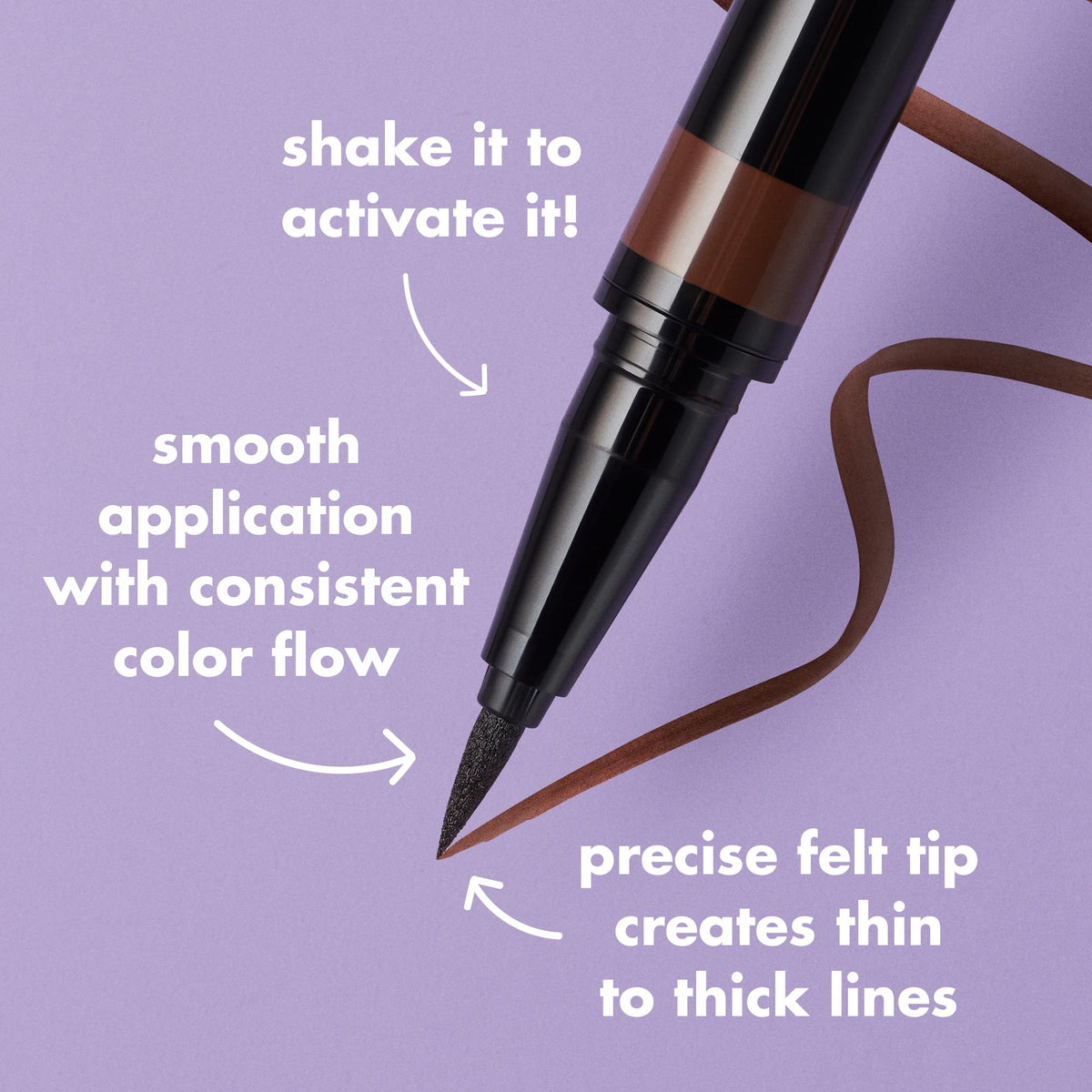 e.l.f. H2O Proof Eyeliner Pen, Felt Tip, Waterproof, Long-Lasting, High-Pigmented Liner For Bold Looks, Vegan & Cruelty-Free, Jet Black. 0.02 Fl Oz e.l.f.