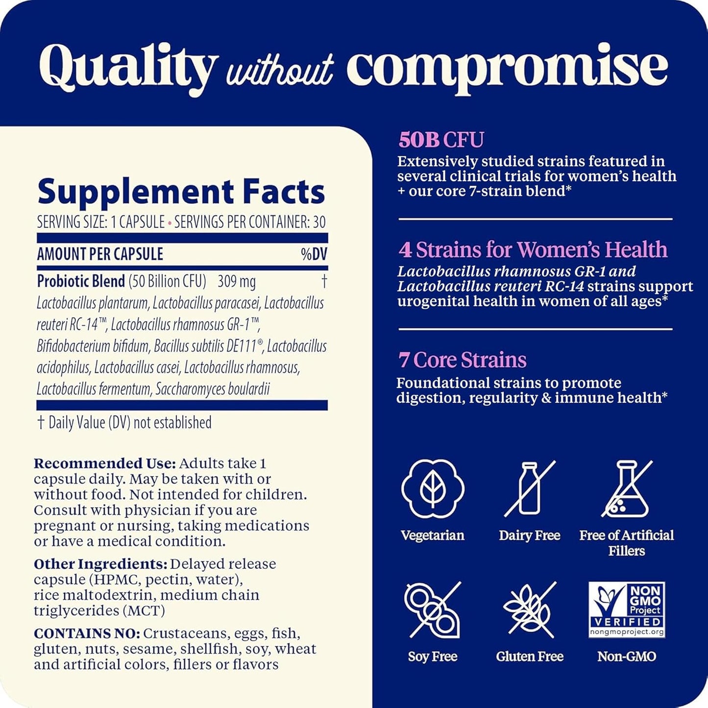 Enzymedica SubCulture Probiotic Supplement for Women - Women's Probiotic for Vaginal & Urinary Health Support, 50 Billion CFU, Supports Immune & Gut Health, Microbiome Balance, Vegetarian - 30 Caps Gsupps Australia