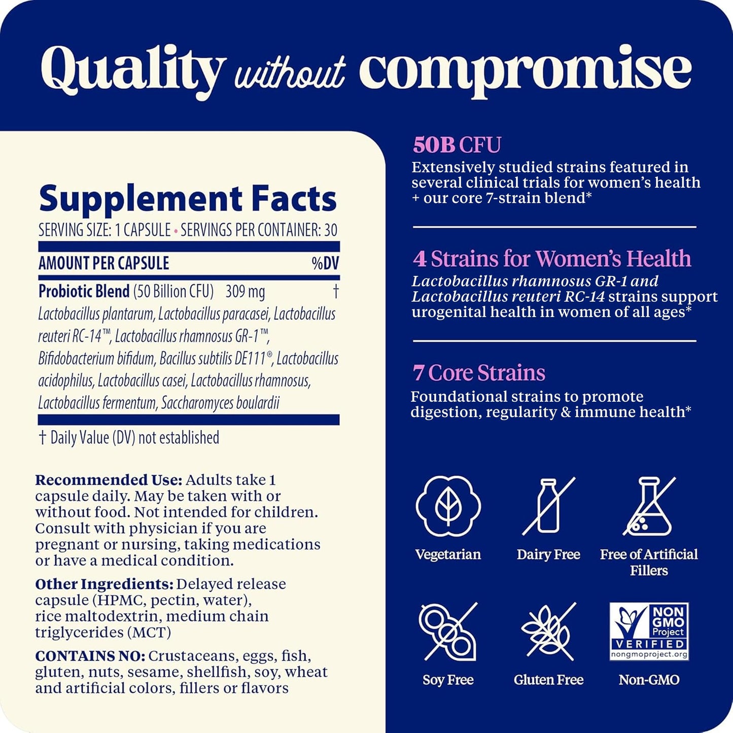 Enzymedica SubCulture Probiotic Supplement for Women - Women's Probiotic for Vaginal & Urinary Health Support, 50 Billion CFU, Supports Immune & Gut Health, Microbiome Balance, Vegetarian - 30 Caps Gsupps Australia
