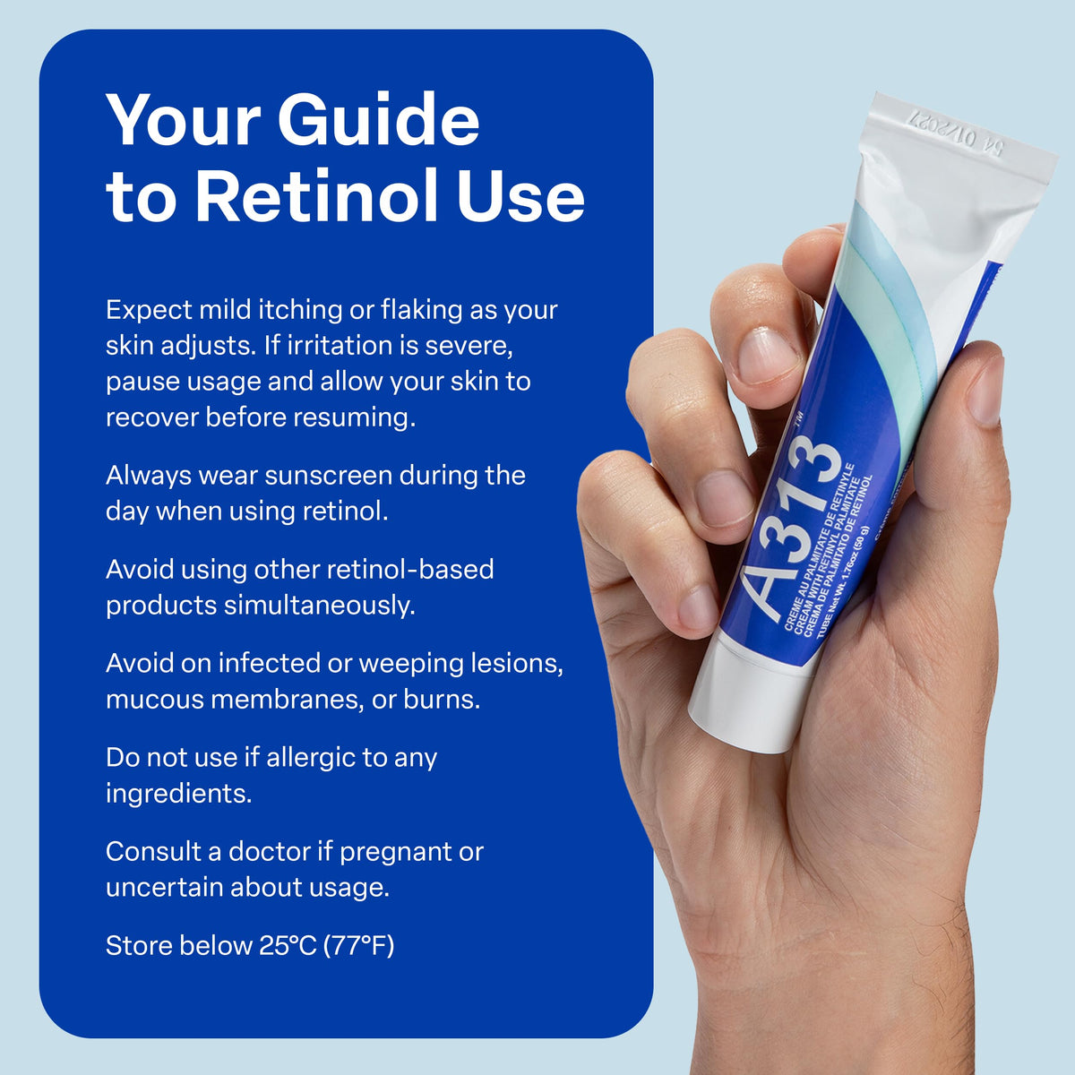 A313 Retinol Cream | Vitamin A Pommade (Ointment), 50g A313