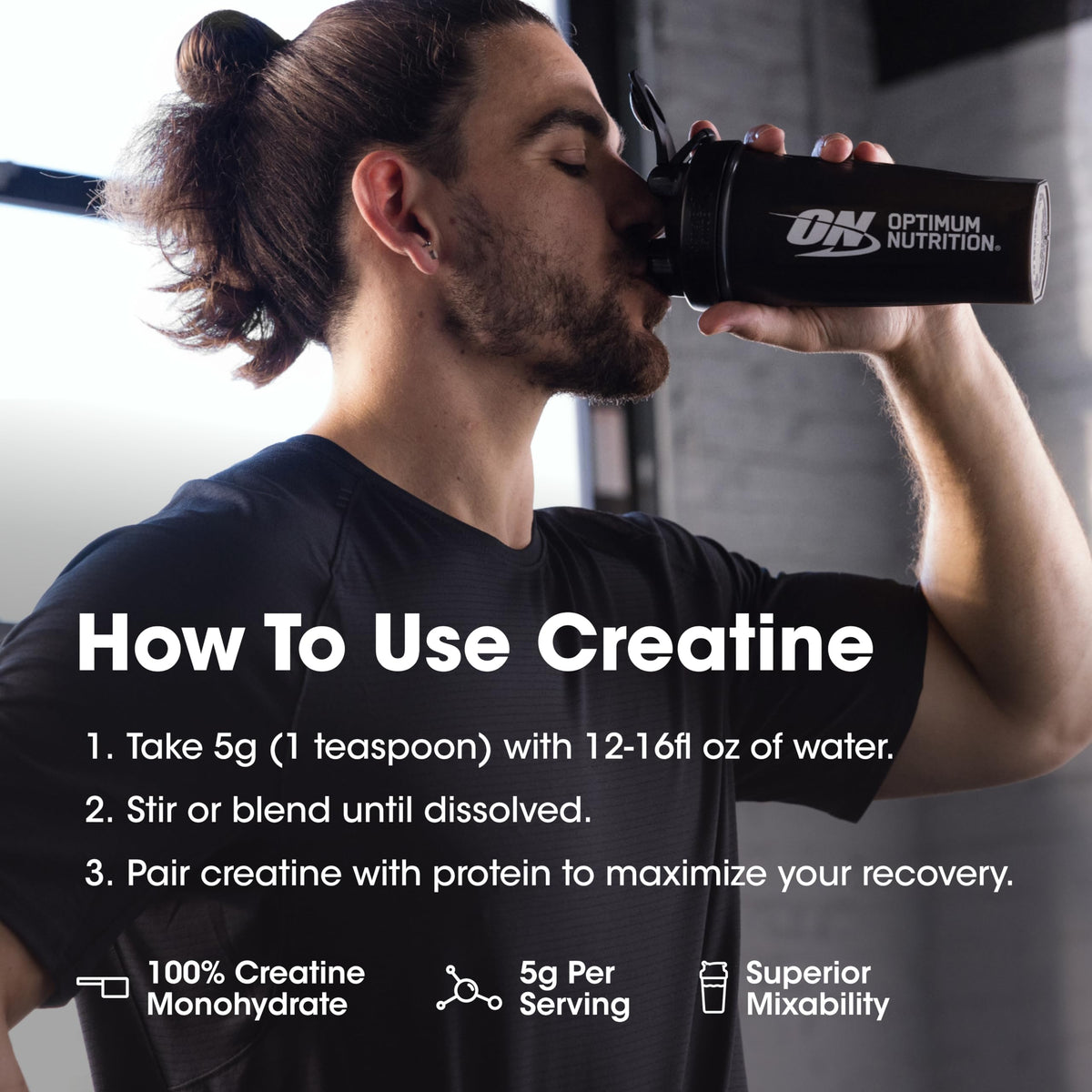 Optimum Nutrition Micronized Creatine Monohydrate Powder, Blueberry Lemonade Creatine, 60 Servings, 360 Grams (Packaging May Vary) Optimum Nutrition