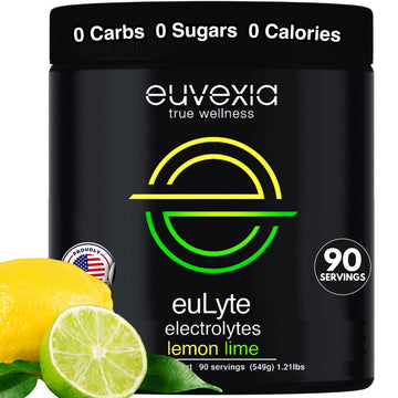 Dr Ekberg euLyte Instant Hydration Electrolytes Powder Zero Sugar Carb Calorie Lemon Lime Drink Mix • 80+ Minerals Magnesium Potassium Calcium Trace Minerals Euvexia buy australia supplements
